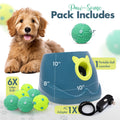 Crafts Central Automatic Dog Ball Launcher - Dog Ball Fetch Machine, Ball Thrower for Dogs, for Small to Medium Sized Dogs, Great Interactive Dog Toy with 6 Latex Balls, Dual Power Supply