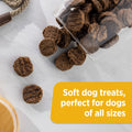 Rachael Ray Nutrish Burger Bites Dog Treats, Beef Burger with Bison Recipe, Grain Free, 12 Oz.