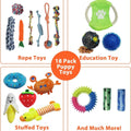 18Pcs Dog Toys Puppy Toys Rope Toys Braided Rope Chew Play Toys Teething Toys