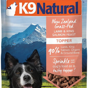 K9 Natural - Grain Free Freeze Dried Dog Food Topper - Lamb & Salmon, 3.5Oz