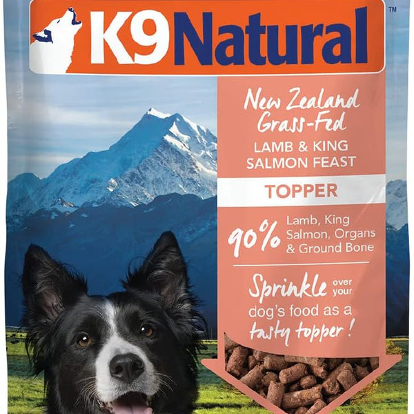 K9 Natural - Grain Free Freeze Dried Dog Food Topper - Lamb & Salmon, 3.5Oz
