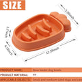 Slow Feeder Dog Bowl - Anti-Gulping Puzzle Dish for Small & Medium Breeds - Non-Slip Green Carrot Design