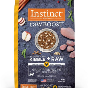Instinct Raw Boost, Natural Dry Cat Food with Freeze Dried Pieces, High Protein, Grain Free Recipe - Real Chicken, 10 Lb. Bag