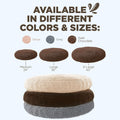 Soggy Doggy Super Snoozer Dog Bed - Microfiber Chenille round Bed for Dogs - Moisture Wicking Comfort - Removable Washable Cover (Dark Chocolate, Extra-Large 42”X42”X7”)
