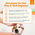 Zesty Paws Flea & Tick Shampoo for Dogs, to Repel Flea & Ticks, Peppermint Oil Scented, 16Oz Bottle