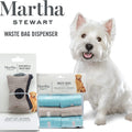 Martha Stewart for Pets Poop Waste Bags | 120 Large Unscented Doggie Bags for a Quick Cleanup | Tear-Resistant Dog Waste Bags, Great for Dog Walking Everyday Use | 8 Rolls