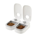 Pet Automatic Timing Feeder 700ML Large Capacity Dry Wet Food Container Electric Dog Double Dish Bowl for Cats Dogs Feeders Bowl