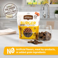 Rachael Ray Nutrish Burger Bites Dog Treats, Beef Burger with Bison Recipe, Grain Free, 12 Oz.