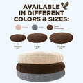 Soggy Doggy Super Snoozer Dog Bed - Microfiber Chenille round Bed for Dogs - Moisture Wicking Comfort - Removable Washable Cover (Dark Chocolate, Extra-Large 42”X42”X7”)