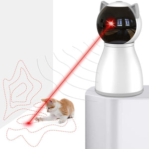 Rechargeable Automatic Laser Interactive Cat Toy for Indoor Kittens and Dogs