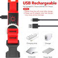 Vizpet LED Dog Collar, Light up Dog Collar Adjustable USB Rechargeable Super Bright Safety Light Glowing Collars for Dogs(Small,Red)