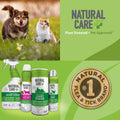 (4 Pack) Natural Care Flea and Tick Carpet Powder - 8.1 Ounce Canister