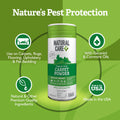 (4 Pack) Natural Care Flea and Tick Carpet Powder - 8.1 Ounce Canister