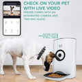 Arf Pets Smart Automatic Pet Feeder with Wi-Fi, HD Camera & Video Recording with Easy App-Control