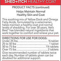Vet'S Best Best Healthy Coat Shed and Itch Relief Supplements for Dogs - 50 Chewable Tablets - 4.5 Oz.