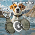 Waterproof Anti-Lost Keychain Holder TPU Case for Apple Airtag Air Tag Dog Cat Pet Collar Keys Tracker Protective Full Cover