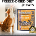 Northwest Naturals Freeze-Dried Duck Cat & Kitten Food – Bite-Sized Nibbles – Healthy, Limited, Human-Grade Ingredients, All-Natural, High-Protein – Complete & Balanced, Grain-Free – 11 Oz (Pack of 3)