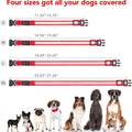 Vizpet LED Dog Collar, Light up Dog Collar Adjustable USB Rechargeable Super Bright Safety Light Glowing Collars for Dogs(Small,Red)