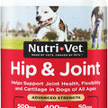 Nutri-Vet Advanced Strength Hip & Joint Chewable Dog Supplements - Formulated with Glucosamine & Chondroitin to Support Dog Cartilage & Mobility - 300 Tablets