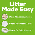 Purina Tidy Cats Litter Box System, BREEZE System Starter Kit Litter Box, Litter Pellets & Pads