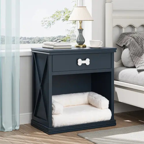 Vintage Small Locker with LED Lights and Pet Bed